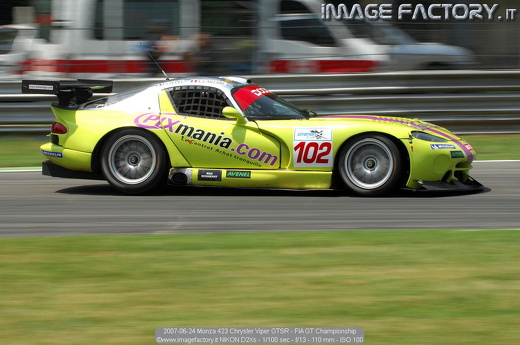 2007-06-24 Monza 423 Chrysler Viper GTSR - FIA GT Championship